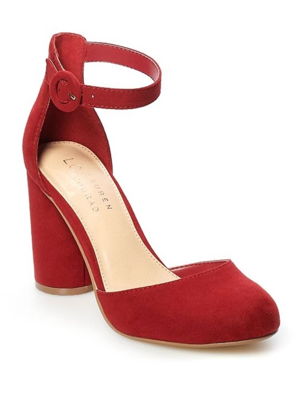 NIB LC Lauren Conrad Hydrangea High Heels Red Size 9.5